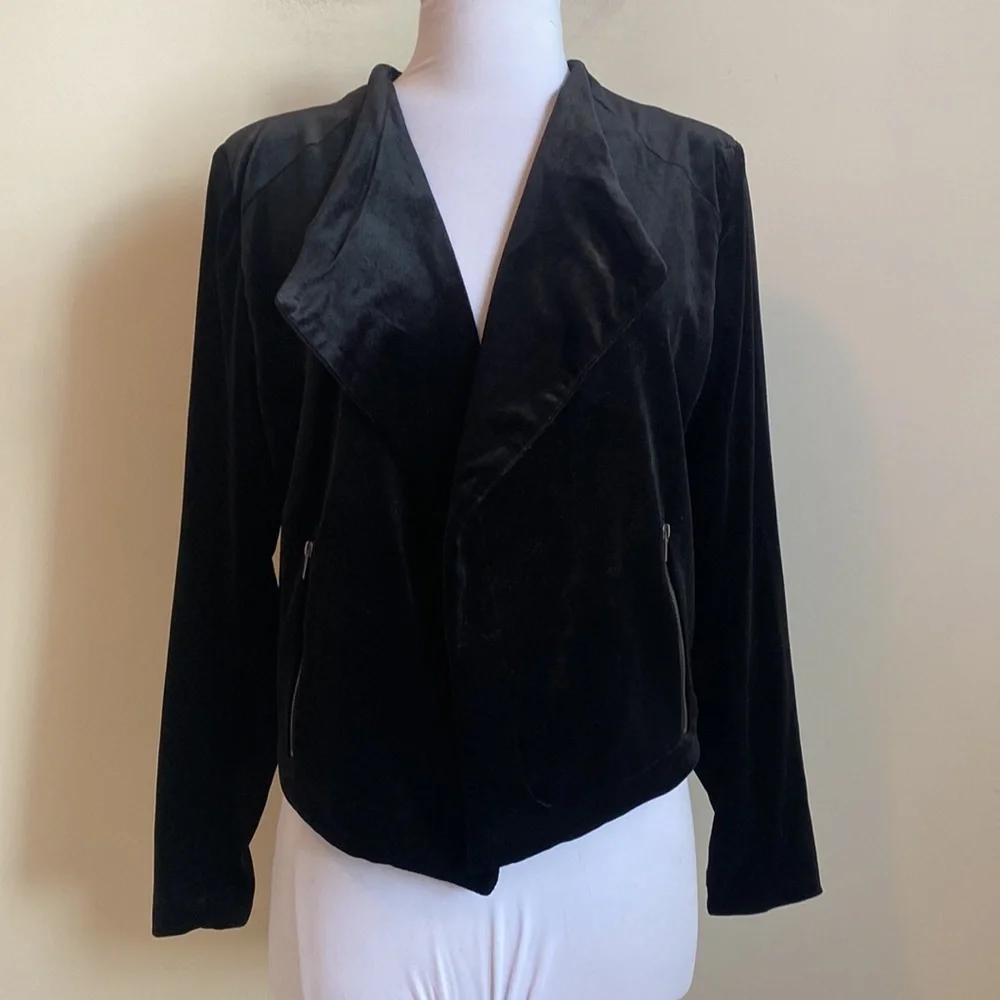 Lysse Black Velvet Leigh Jacket